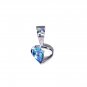 Riyo Blue Topaz Unique Handmade Handmade Silver Pendant L 0.7in Spbto-10040