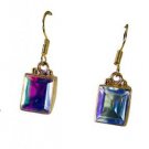 Riyogems Dichroic Glass Gold Plated Fashion Indian Jewellery L 1.2in Gpedgl-2201