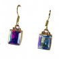 Riyogems Dichroic Glass Gold Plated Fashion Indian Jewellery L 1.2in Gpedgl-2201