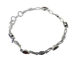 Riyo Red 925 sterling silver Garnet Bracelet foxy handmade jewelry store SBRAGAR