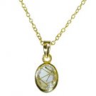 Riyo Multi Gold Plated Rutile Quartz CZ Pendant dishy best jewelry store GPPRQCZ