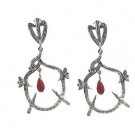 Riyo   Gemstone 925 Solid Sterling Silver Eye Catching Earring L 3in Semul-52009