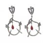 Riyo   Gemstone 925 Solid Sterling Silver Eye Catching Earring L 3in Semul-52009