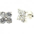 Riyo CZ925 Solid Sterling Silver High Class Earring L 0.4in Sewhcz-110007