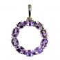 Riyo Purple Amethyst 925 Solid Sterling Silver Masculine Pendant L 2in Spame-212