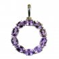 Riyo Purple Amethyst 925 Solid Sterling Silver Masculine Pendant L 2in Spame-212