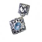 Riyo Blue Topaz Wholesale Jewelry Silver 925 Silver Pendant Wholesale L 1in Spbt