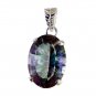 Riyo Mystic Quartz Silver Jewelry Settings Antique Silver Pendant L 1.2in Spmqu-