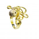 Riyo A Plain  18kt Gold Plated Octopus Ring Gproct50-250001