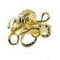 Riyo A Plain 18kt Gold Plated Octopus Ring Gproct50-250001