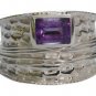 Riyo Purple 925 sterling silver Amethyst Ring toothsome  gemstone jewellery SRAM