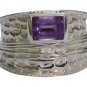Riyo Purple 925 sterling silver Amethyst Ring toothsome  gemstone jewellery SRAM