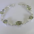 Riyo A Green Amethyst 925 Solid Sterling Silver Durable Bracelet Sbragam-28010