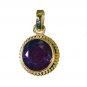 Riyogems Indi Ruby Gold Plated Designs Casual Pendants L 1.5in Gppiru-34051