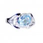 Riyo Blue Topaz Silver Artisan Jewelry  Mori Ring Sz 6 Srbto6-10094