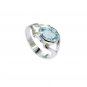 Riyo Blue Topaz Silver Artisan Jewelry  Mori Ring Sz 6 Srbto6-10094