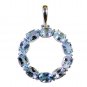 Riyo A Blue Topaz 925 Solid Sterling Silver Pre Formed Pendant L 2in Spbto-10073