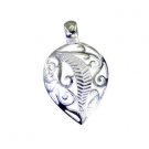 Riyo Plain 925 Solid Silver Love Pendants L 1.5in Sppla-120025