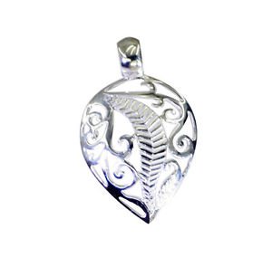 Riyo Plain 925 Solid Silver Love Pendants L 1.5in Sppla-120025