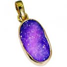 Riyogems Druzy Drusy Wholesale Gold Plate Mitsou Fashion Pendants L 1.5in Gppdru