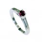Riyo Red Garnet 925 Solid Sterling Silver Slip On Ring Srgar70-26268