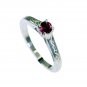 Riyo Red Garnet 925 Solid Sterling Silver Slip On Ring Srgar70-26268