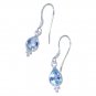 Riyo A Blue Topaz 925 Solid Sterling Silver Lovely Earring L 1in Sebto-10054