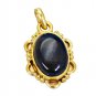 Riyogems Smoky Quartz 18c Gold Plated Row Pendants L 1.2in Gppsqu-76039