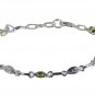 Riyo Green 925 sterling silver Peridot Bracelet tantalizing handmade unique jewe