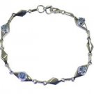 Riyo Blue 925 sterling silver Blue Topaz Bracelet adorable handmade jewellery wh