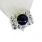 Riyo Amethyst Indian Silver Jewelry Engraving Ring Jewellery Sz 8 Srame8-2119