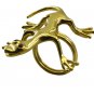 Riyo Gemstone 18kt Gold Plated Lizard Ring Gprliz75-230002
