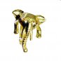 Riyo   Gemstone  18kt Gold Plated Elephant Ring Gprele80-190001