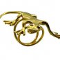 Riyo Gemstone 18kt Gold Plated Lizard Ring Gprliz75-230004
