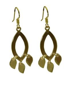 Riyo Plain Gold Plated plain Earring splendid contemporary gemstone jewellery GP