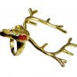 Riyo Gemstone 18kt Gold Plated Deer Ring Gprdeer65-180006