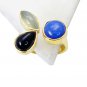 Riyo Black Onyx Gold Plated Wholesale Purity Ring Jewelry Sz 8 Gprmul8-53010