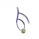 Riyo Peridot Stamped Silver Jewellery Hill Tribe Pendants L 1in Spper-58039