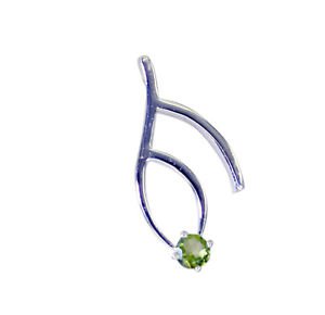 Riyo Peridot Stamped Silver Jewellery Hill Tribe Pendants L 1in Spper-58039