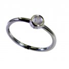 Riyo Rose Quartz Silver Personalised Jewellery Bridal Rings Sz 7 Srroq7-68026