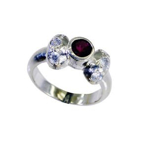 Riyo Red Garnet 925 Solid Sterling Silver Savvy Ring Srgar60-26262