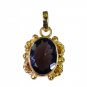 Riyogems Smoky Quartz 18 Ct Gold Plated Piglet Pendants L 1.2in Gppsqu-76054