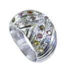 Riyo Tourmaline Vintage Silver Jewellery Silver Mothers Ring Sz 5.5 Srtou5.5-840
