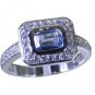 Riyo Blue  925 sterling silver Blue Topaz  Ring bewitching buy handmade jewelry