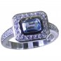 Riyo Blue  925 sterling silver Blue Topaz  Ring bewitching buy handmade jewelry