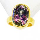 Riyo Mystic Quartz 18 C Gold Plating Finger Armor Ring Sz 5 Gprmqu5-54013