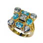 Riyo Cz Gold Plate Jewelry Friendship Ring Sz 7 Gprmucz7-116051