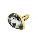 Green Amethyst Gold Plated Designs Mothers Ring