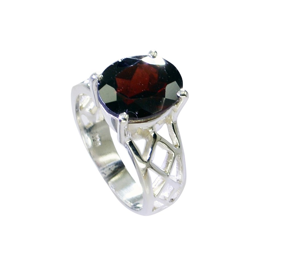 Riyo Garnet Heavy Silver Jewellery Silver Ring Wholesale Sz 7 Srgar7-26215