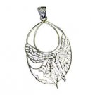 Riyo Plain 0.925 Solid Silver Lucky Charm Pendants L 2in Sppla-120026